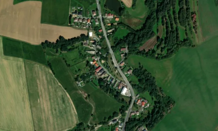 Tvrz (Prostředkovice) – letecký pohled