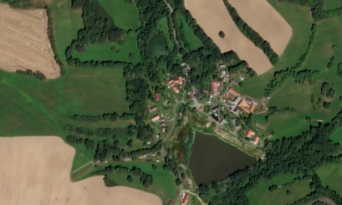 Tvrz Tetourů z Tetova – letecký pohled