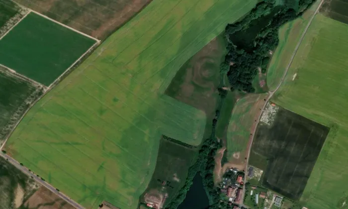 Tvrziště – letecký pohled