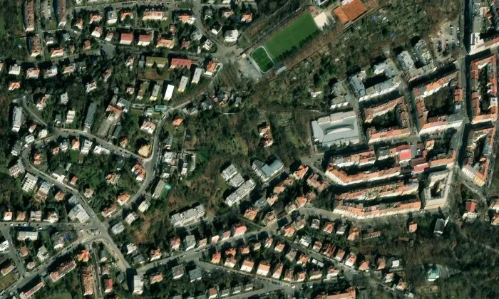 U Nikolajky 31 – letecký pohled