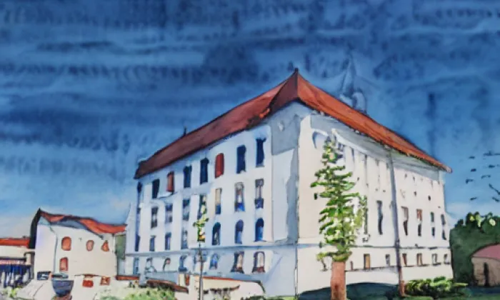 Uherský Ostroh – akvarel