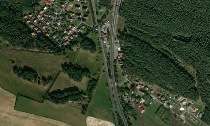 Usedlost čp. 68 – letecký pohled