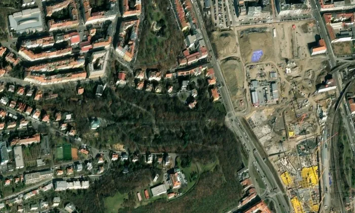 Usedlost Doubková – letecký pohled