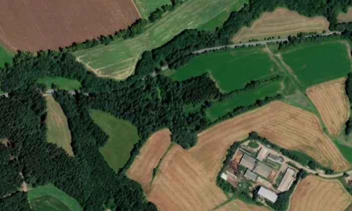 Vápenka v Trhonicích – letecký pohled