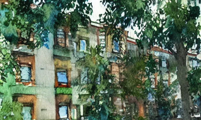 Výrov (Nové Město nad Metují) – akvarel