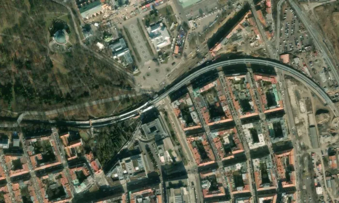 Výstaviště Praha – letecký pohled