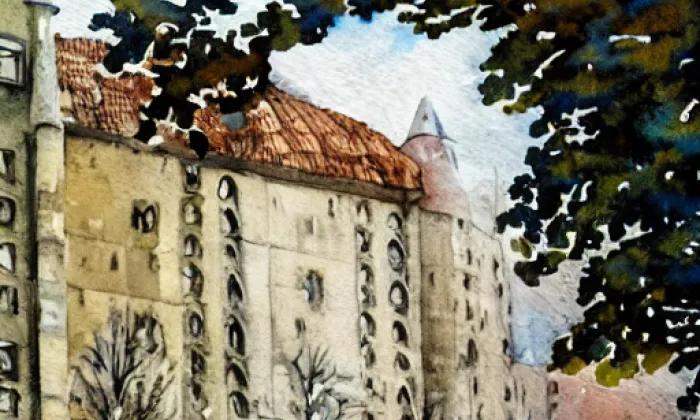 Vítkovec – akvarel