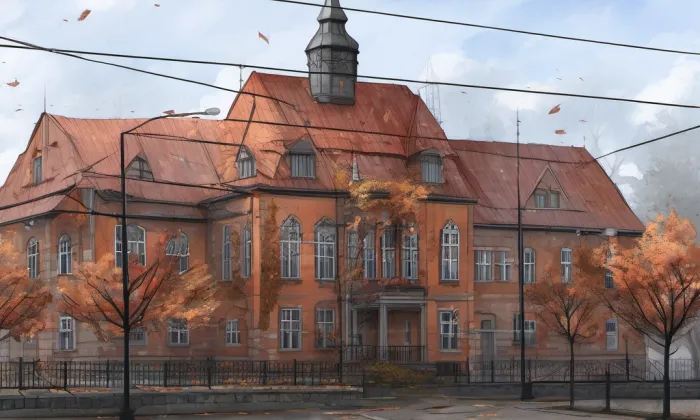 Vítkovická radnice – podzim