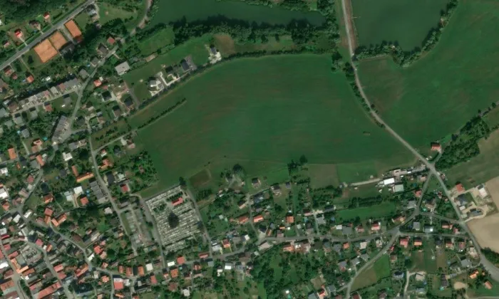 Větrný mlýn (Brušperk) – letecký pohled