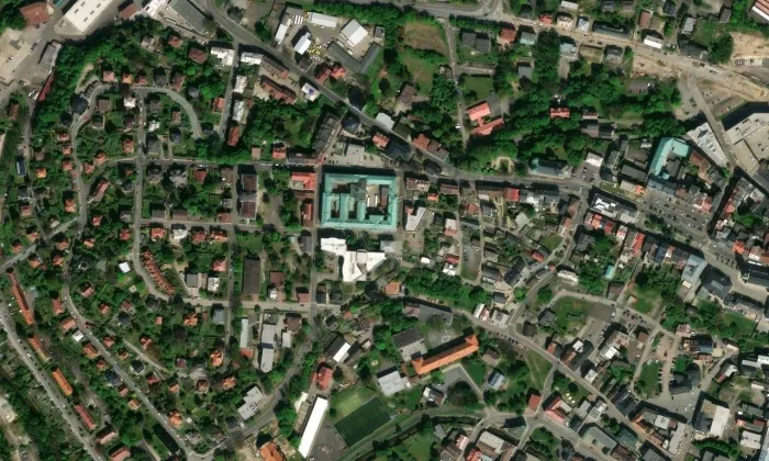 vazební věznice Liberec – letecký pohled
