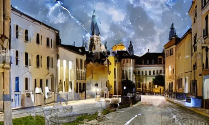 Velehradský klášter – noc