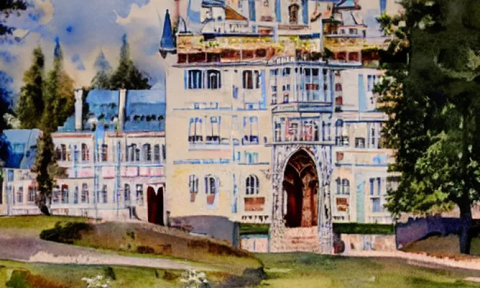 Velichov – akvarel