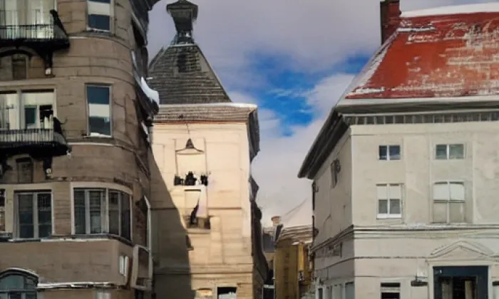 Velvarská brána – zima