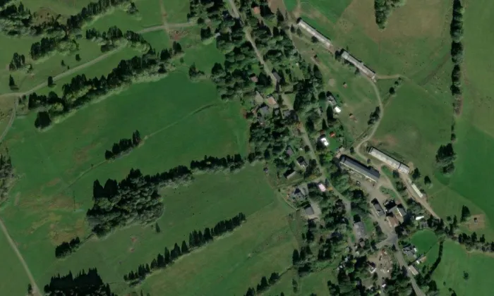 Venkovský dům (Heřmanovice, 1000152204) – letecký pohled