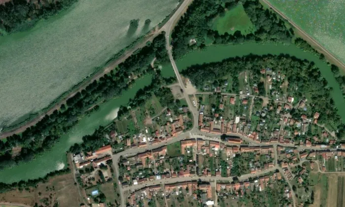 Venkovská usedlost čp. 52 – letecký pohled