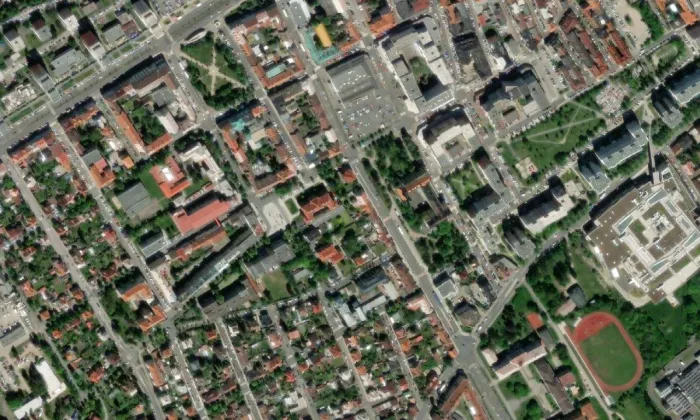 Vila čp. 1504 – letecký pohled