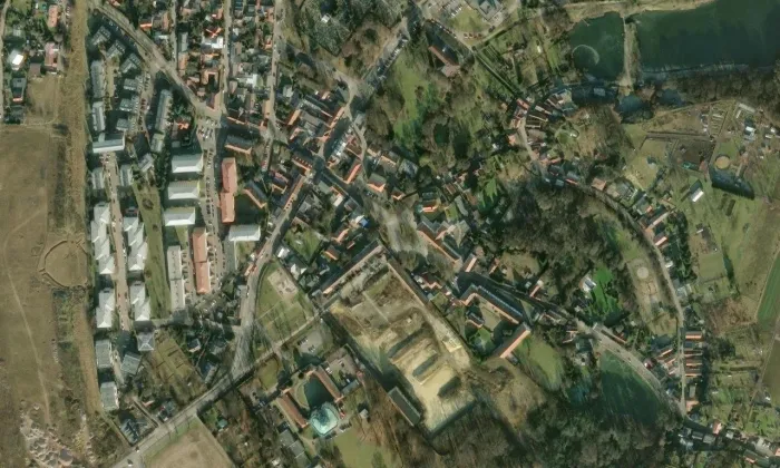 Vila čp. 41 – letecký pohled