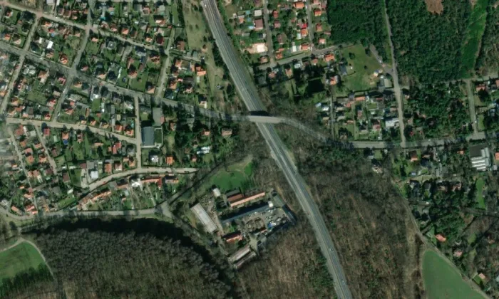 Vila čp. 880 – letecký pohled