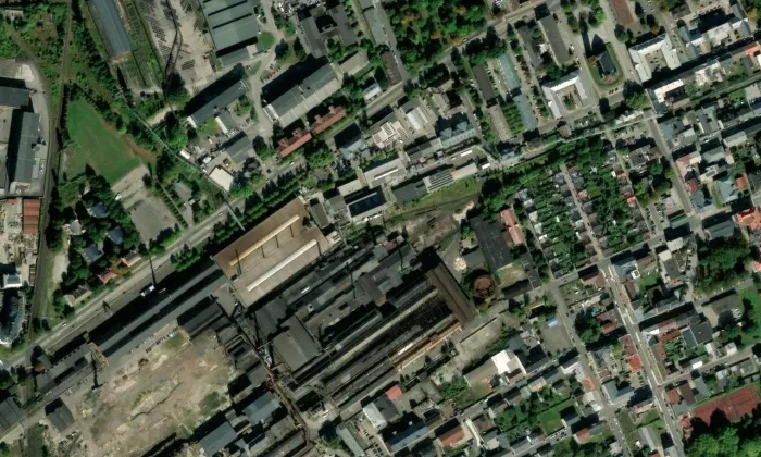Vila Adolfa Suesse – letecký pohled