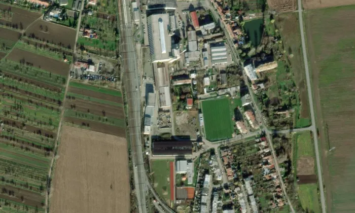 Vila Dr. Viktora Bauera – letecký pohled