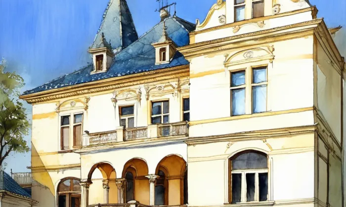 Vila Franze Bognera – akvarel