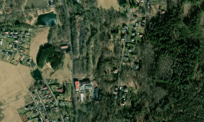 Vila Heinricha Justa – letecký pohled