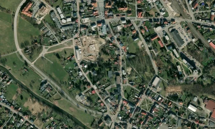 Vila Hermanna Schuberta – letecký pohled