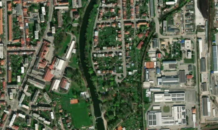 Vila JUDr. Františka Švece – letecký pohled