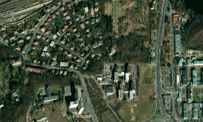 Vila Kamila – letecký pohled