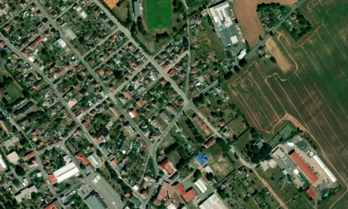 Vila Kavánova 400 – letecký pohled