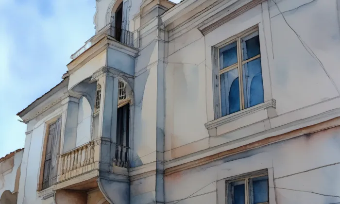 Vila Mladek – akvarel