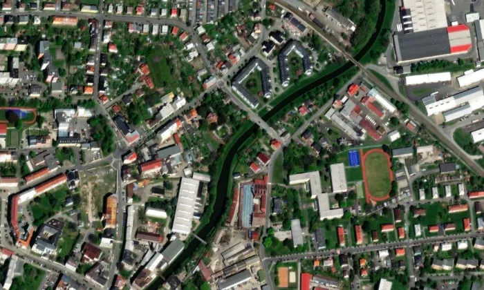 Vila Theodora Flemmicha – letecký pohled