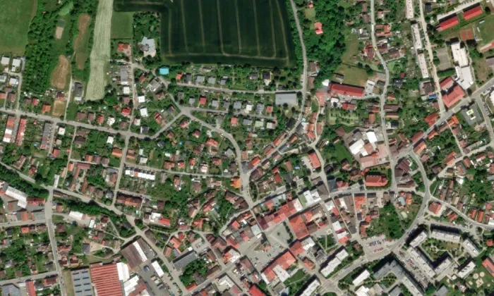 vila U Rýdlů – letecký pohled