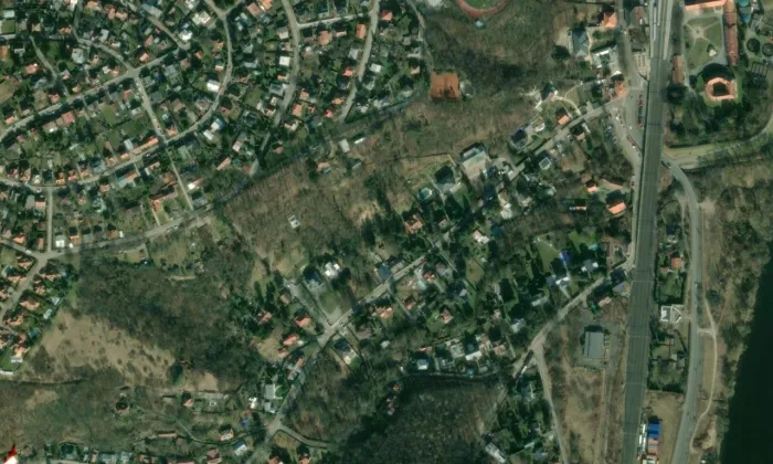 Vily Tiché údolí 110 a 125 – letecký pohled