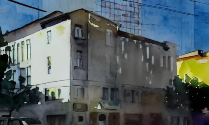 Viniční dům čp. 145 – akvarel