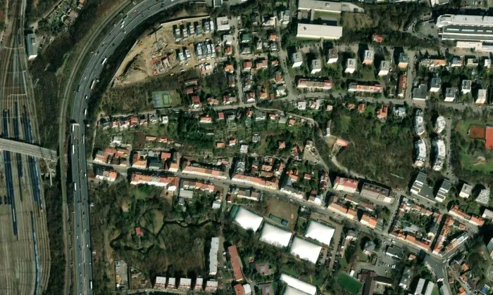 Viniční usedlost Na vinobraní 38 – letecký pohled