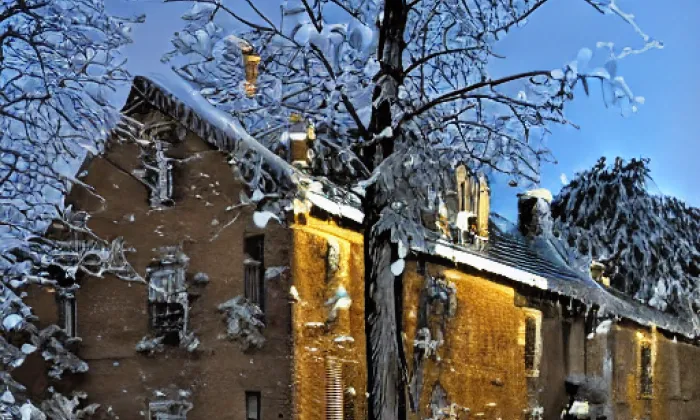 Vintířov – winter