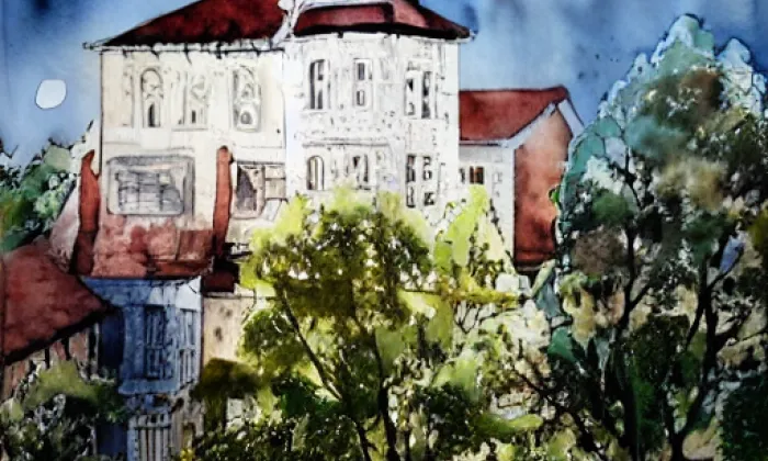 Vitorazská stezka – akvarel