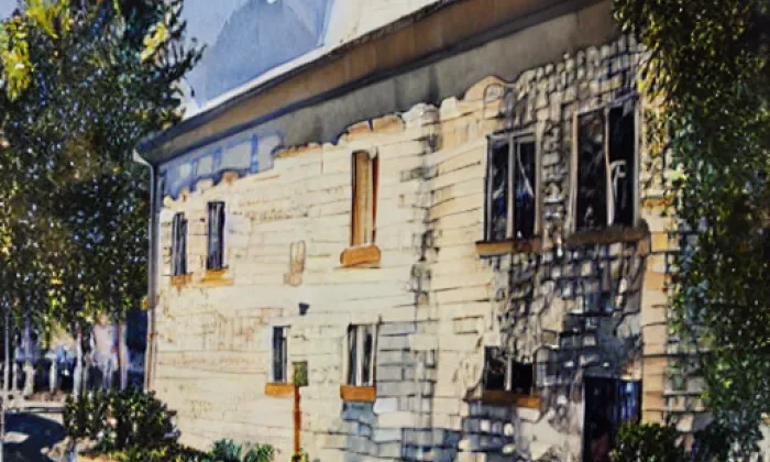 Vlčí kopec – akvarel