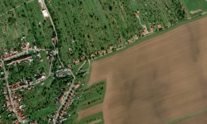 Vlčnovské búdy – letecký pohled