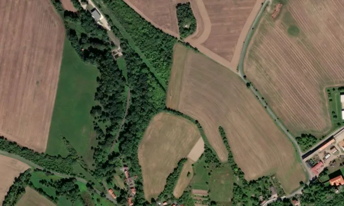 Vlastislav – letecký pohled