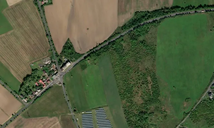 Vodárna (Hudcov) – letecký pohled