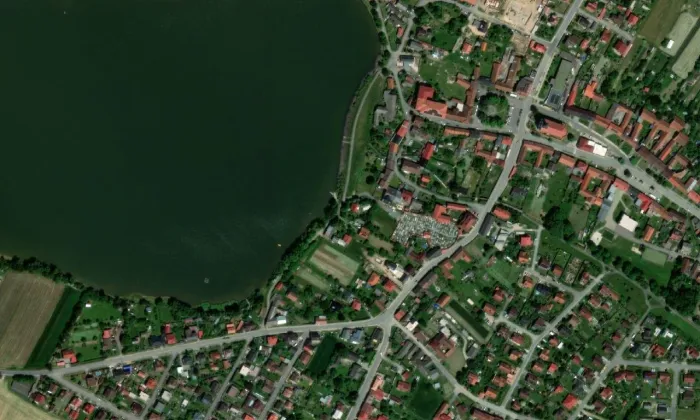 Vodní mlýn (Nové Veselí) – letecký pohled