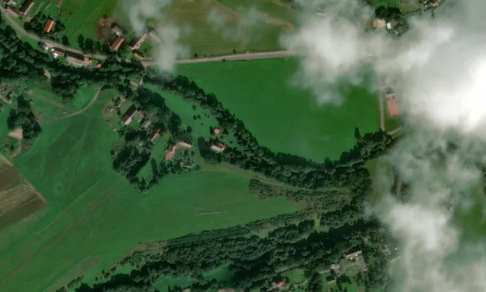 Vodní mlýn (Otovice) – letecký pohled