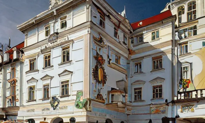 Vrtbovský palác – noc