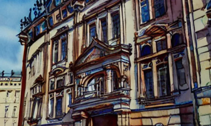 Windischgrätzovský palác – akvarel