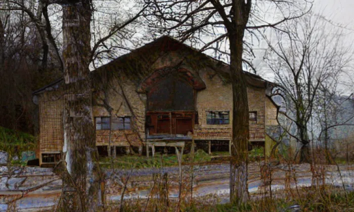 zřícenina zámku Jištěrpy – winter