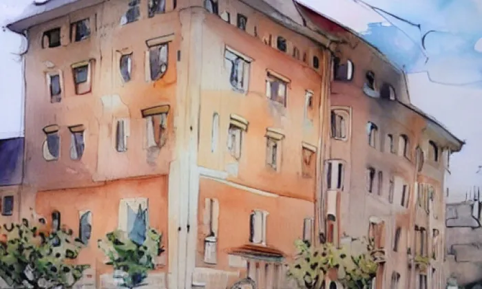 Zábřeh – akvarel