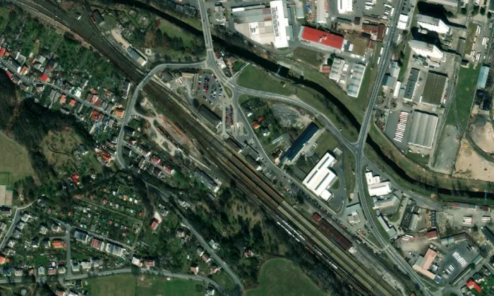 Zábřeh na Moravě – letecký pohled