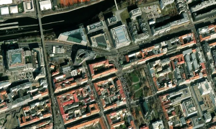zájezdní hostinec U města Hamburku – letecký pohled